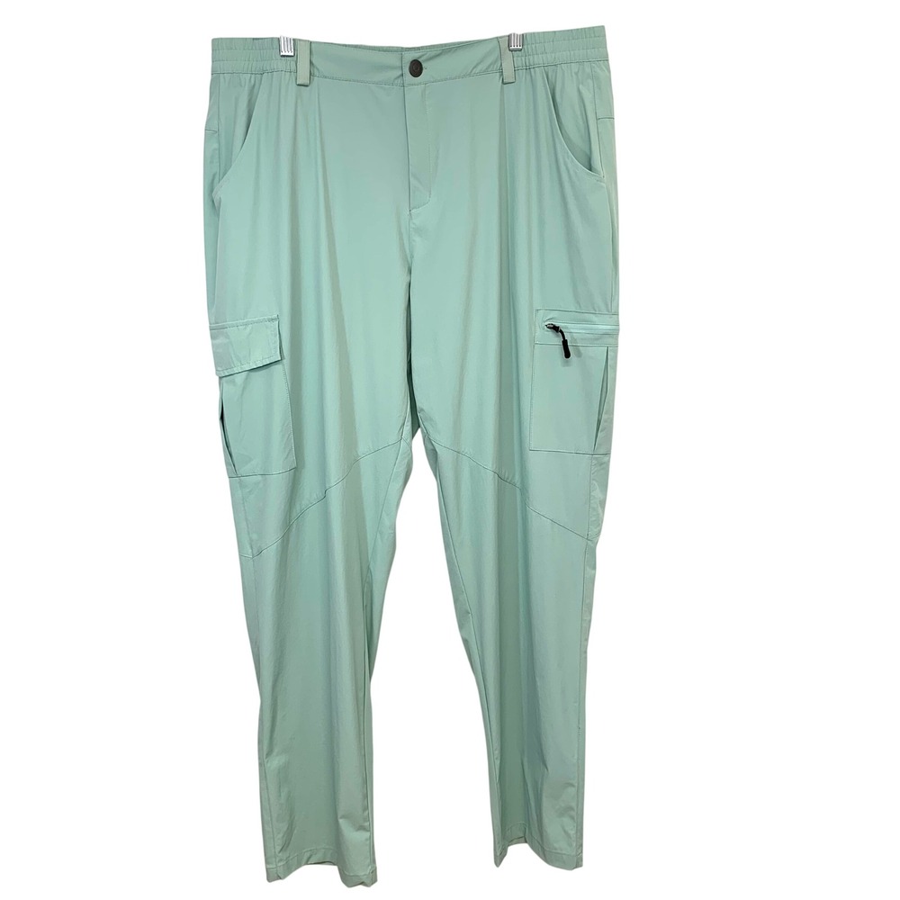 Viodi Cargo Hiking Pants Men XXL Green Light Stretch Gorpcore Outdoor Pants